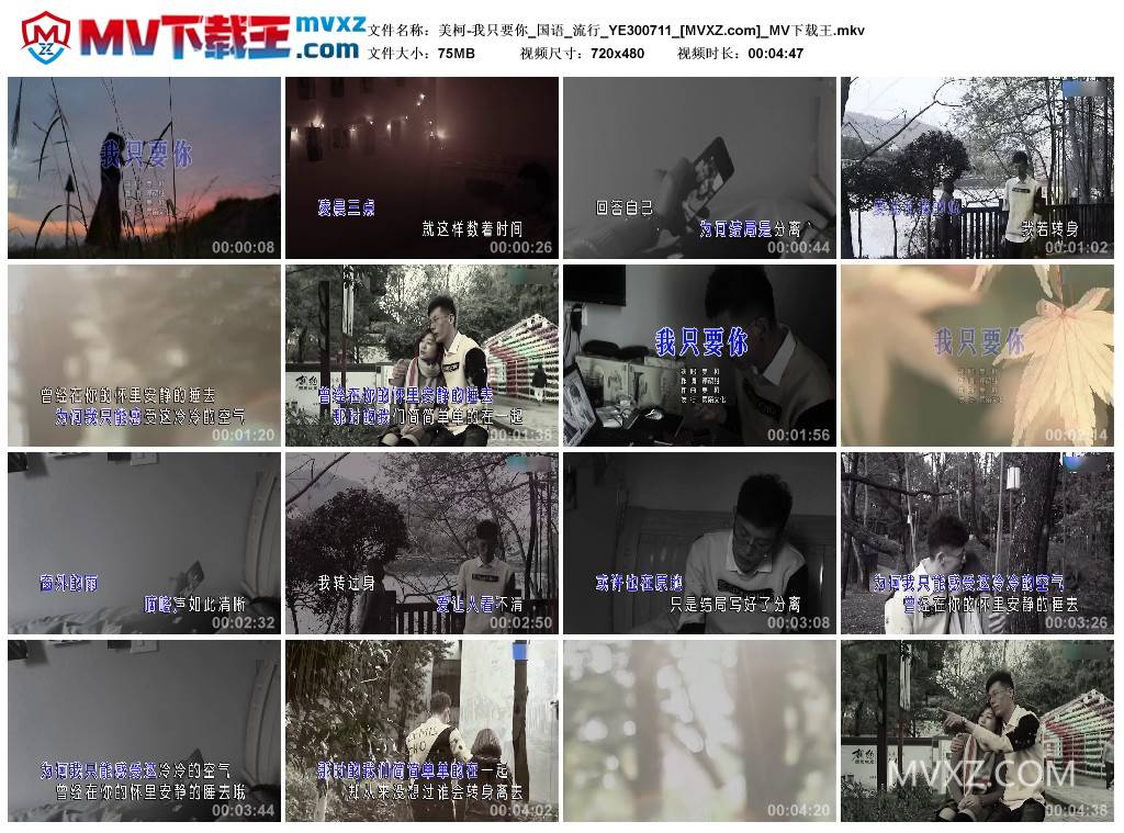 美柯-我只要你_国语_流行_YE300711